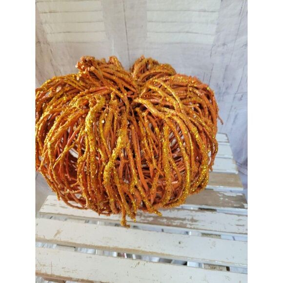 Sparkle sequin pumpkin large fall decor - Picture 2 of 5